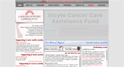 Desktop Screenshot of cancersupportdelaware.org