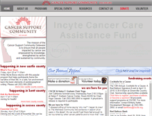Tablet Screenshot of cancersupportdelaware.org